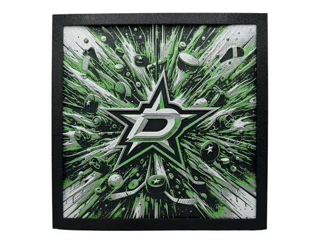 HueForge model: Dallas Stars - NHL Hueforge by Canadian Gamer
