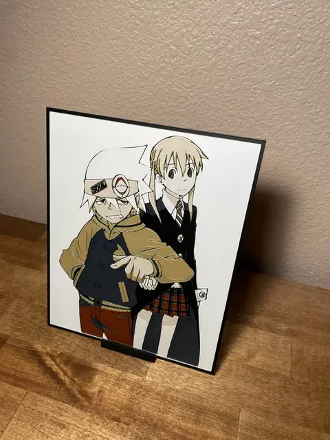 HueForge model: Soul and Maka - Soul Eater by Cloudy Nostalgia