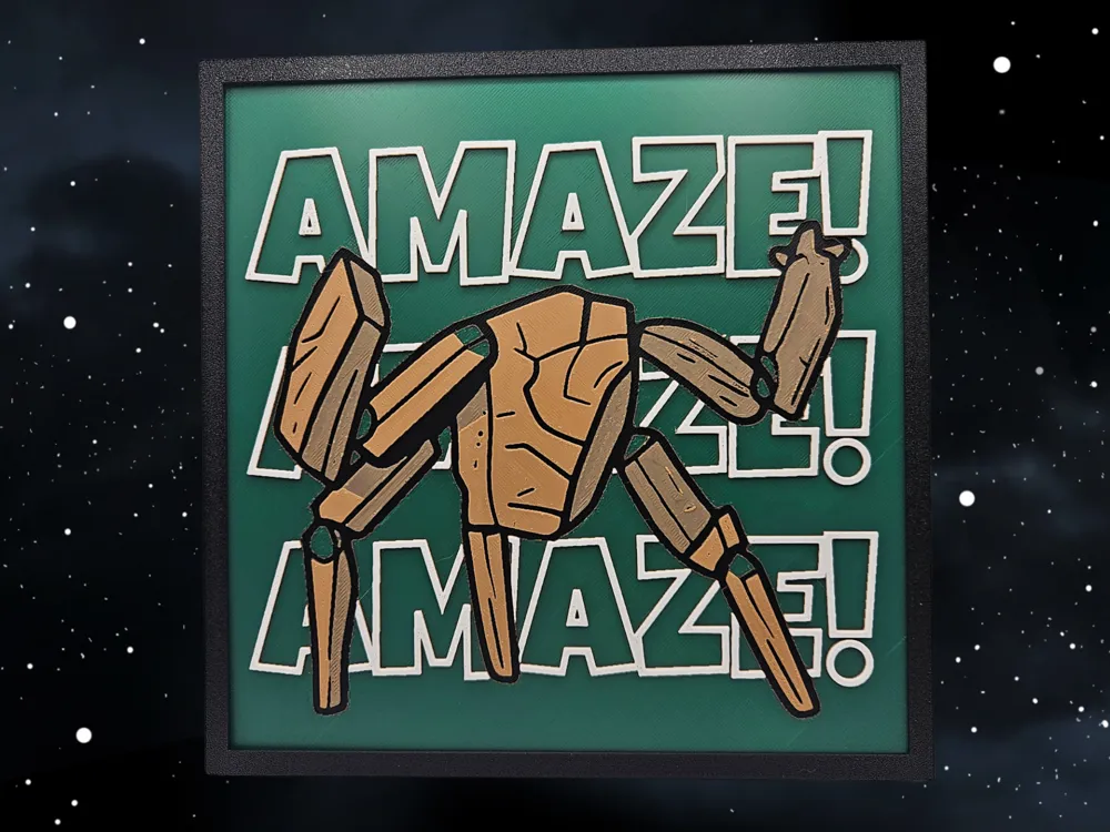 Rocky is AMAZE! AMAZE! AMAZE! (Project Hail Mary) by BusyKikiBee HueForge model: Rocky is AMAZE! AMAZE! AMAZE! (Project Hail Mary) by BusyKikiBee