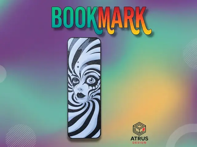 HueForge model: Woman Tim Burton Inspire Bookmark by Atrus Design