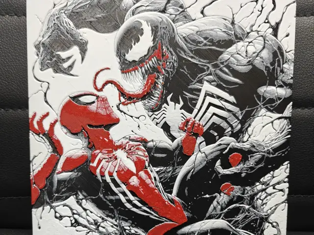 HueForge model: Venom vs Spiderman by TheHueforgeLady