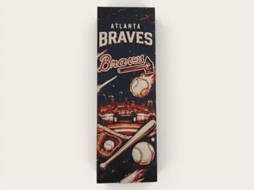 Atlanta Braves MLB 50mm x 150mm Bookmark