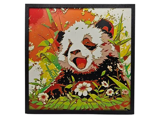 HueForge model: Joyful Panda by BusyKikiBee