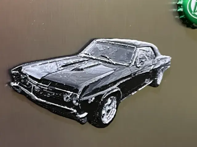HueForge model: Chevelle Fridge Magnet by 3D_Forged