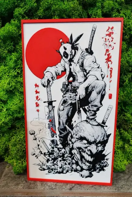 HueForge model: Deadpool Samurai by Garuda3D