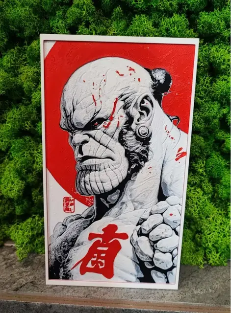 HueForge model: Thanos in Japan by Garuda3D