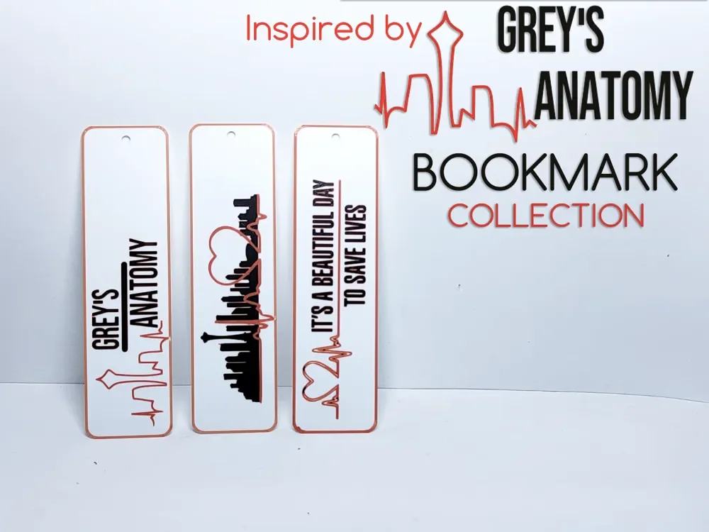 Inspired by Grey's Anatomy Bookmark collection by Danz HueForge model: Inspired by Grey's Anatomy Bookmark collection by Danz
