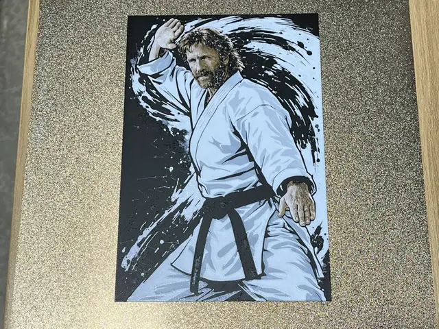 HueForge model: Chuck Norris Hueforge by FantasyZ