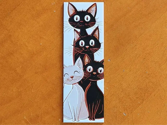 Cats Bookmark - 4 Colours