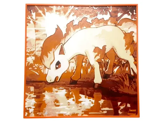 HueForge model: Ponyta Hueforge Pokemon Gen1 Rapidash Fire Horse by Elsie Moonshadow