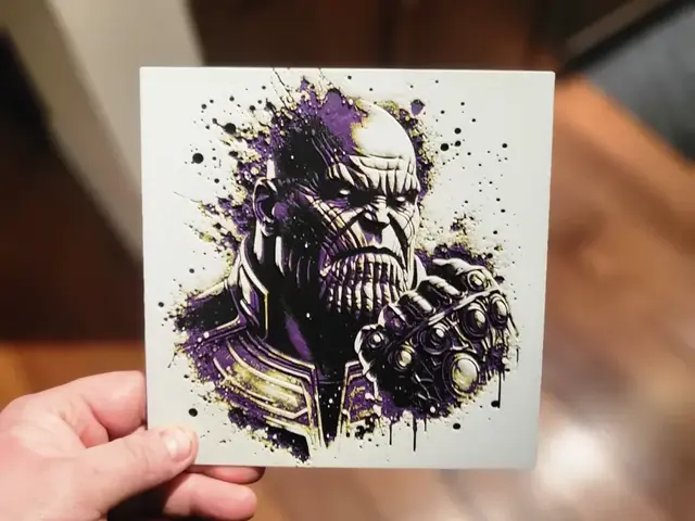 HueForge model: Graffiti Thanos Hueforge by 3Ree Printing