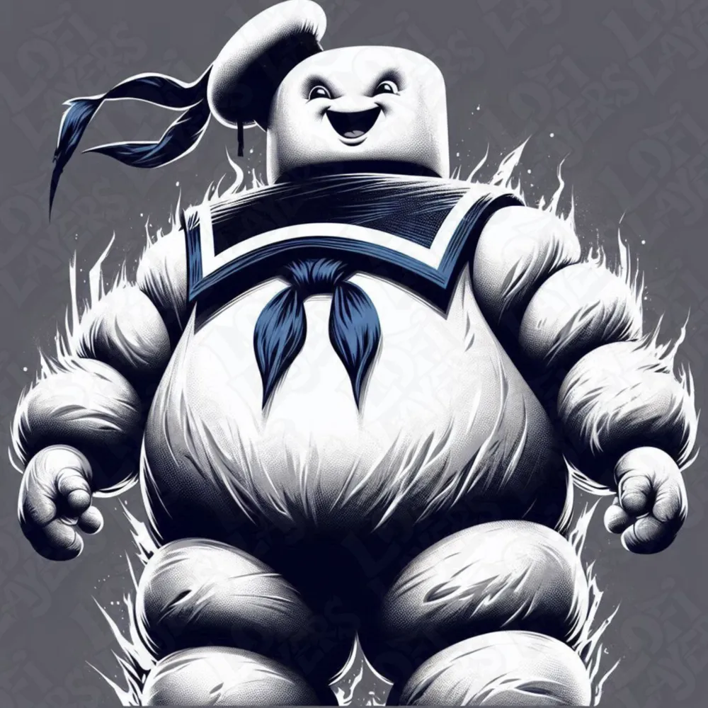 Stay Puft Marshmallow Man Hueforge by LoFi Layers HueForge model: Stay Puft Marshmallow Man Hueforge by LoFi Layers