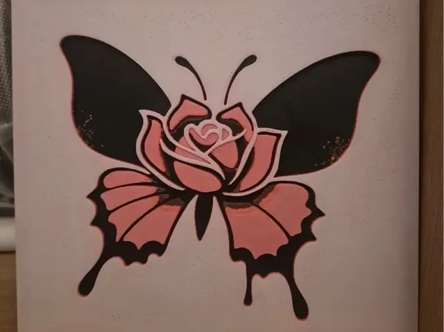 HueForge model: The Rose Butterfly Hueforge by Buntsta