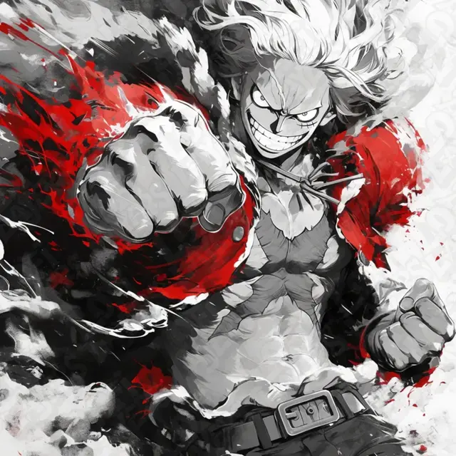 HueForge model: Luffy Gear 5 Hueforge by LoFi Layers