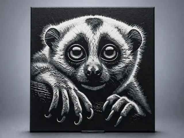 HueForge model: Slow loris by Aleksandr