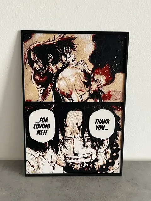 HueForge model: heartbreaking scene from One Piece Hueforge by Giamma933