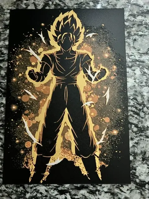 HueForge model: Dragonball Z Goku  (hueforge print) by Houston713Texan