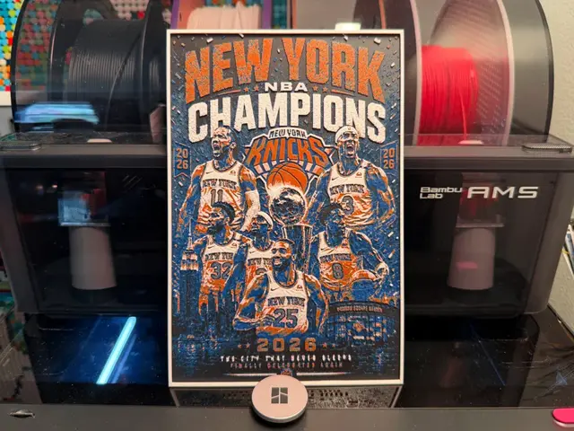 HueForge model: Knicks 2026 NBA Champions HueForge by liv_3d