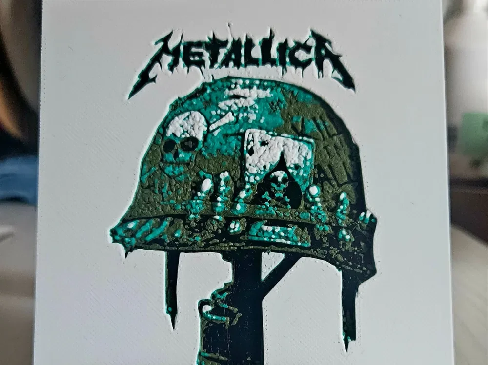 Metallica by Mano's 3d_Art HueForge model: Metallica by Mano's 3d_Art