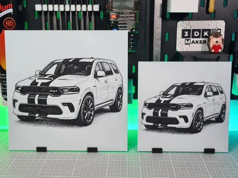 Dodge Durango SRT – Hueforge – 3 Colors by Montoya Maker HueForge model: Dodge Durango SRT – Hueforge – 3 Colors by Montoya Maker