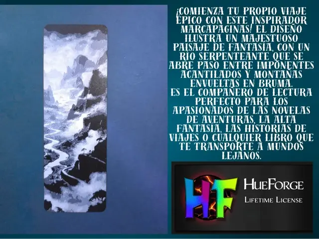 HueForge model: Bookmark Mystic Valley v2 by FYTY112