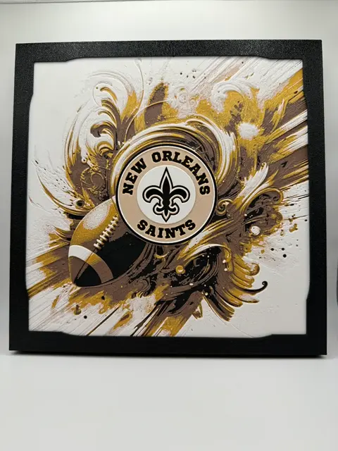 HueForge model: New Orleans Saints - NFL Hueforge by Canadian Gamer