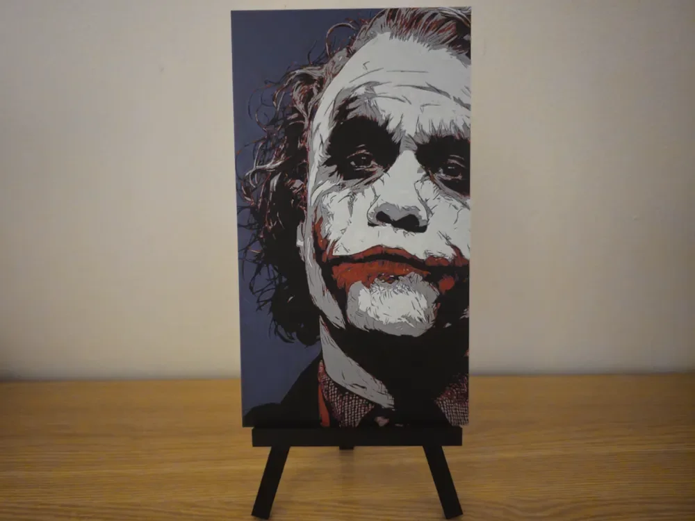 Heath Ledger Joker Hueforge by Opao HueForge model: Heath Ledger Joker Hueforge by Opao