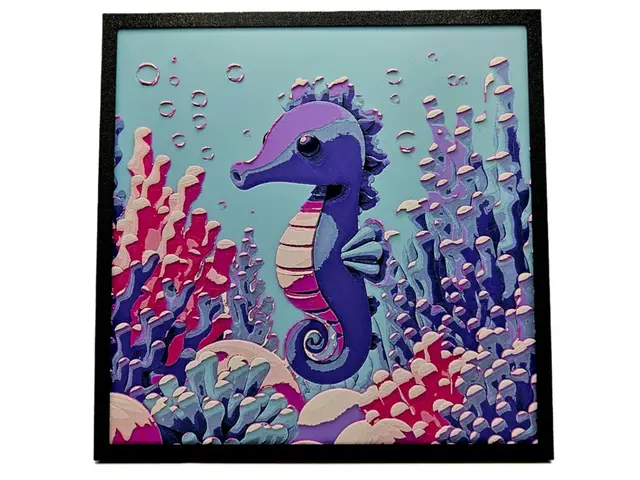 HueForge model: Seahorse by BusyKikiBee