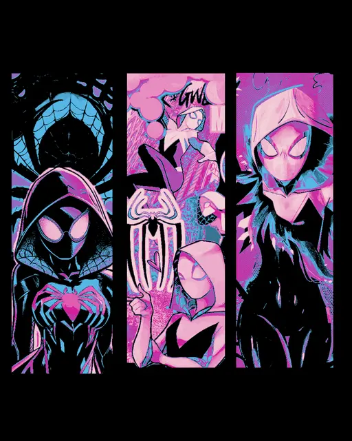 HueForge model: fanart of the fashionably funky Gwen Stacey from Marvel Spiderman - Set of bookmarks by BooneCo3d