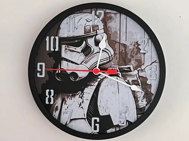 HueForge model: Customizable Clock - Storm Trooper, Star Wars by 3djd