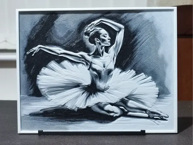 HueForge model: Ballet Dancer - HueForge 3 Color by BoDad