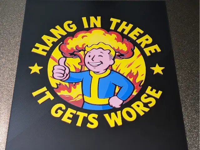 HueForge model: Fallout Hang In There by S0und_Lab