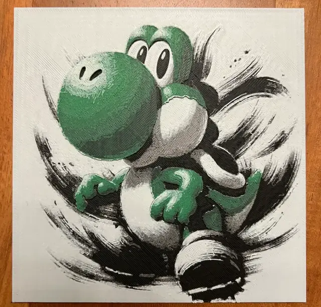 HueForge model: Yoshi by JustBe 3D Printing