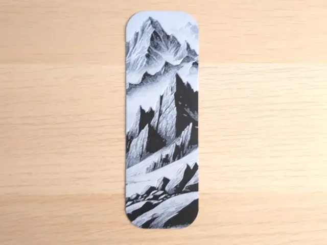 HueForge model: Mountain 2 Bookmark by Atrus Design