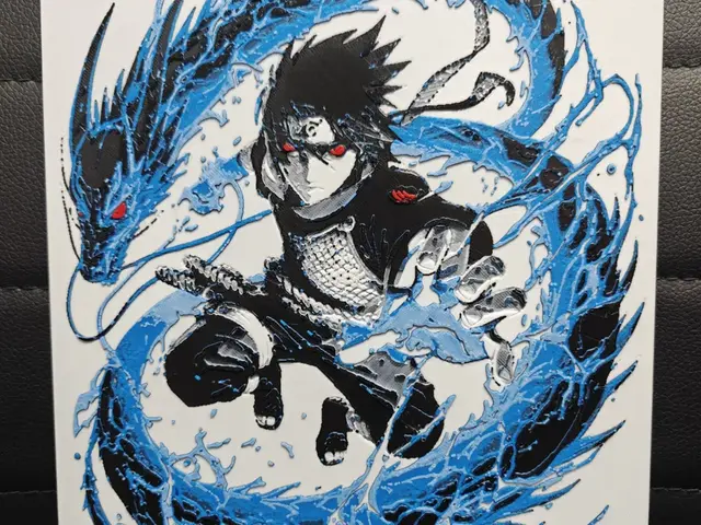 HueForge model: Sasuke Uchiha Dragon Kirin by TheHueforgeLady