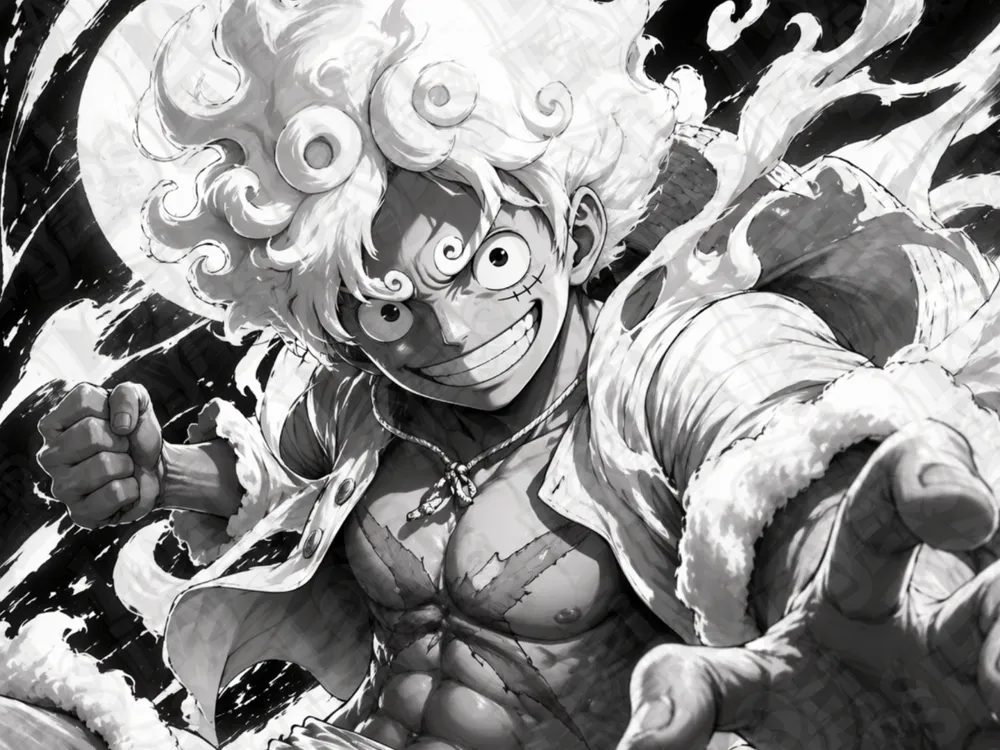 Monkey D. Luffy Gear 5 Hueforge by LoFi Layers HueForge model: Monkey D. Luffy Gear 5 Hueforge by LoFi Layers