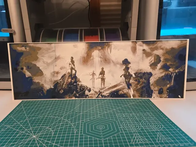 HueForge model: Clair Obscur: Expedition 33 XL Poster - Hueforge by Lumpy3D