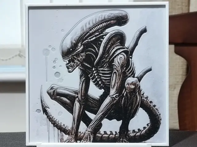 HueForge model: Xenomorph v1 - HueForge 3 Color by BoDad