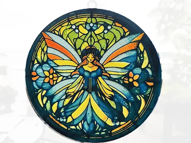 HueForge model: Stained-glass Styled Fairie by tlavedas