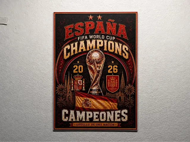 HueForge model: Spain 2026 World Cup Champions HueForge Poster by liv_3d