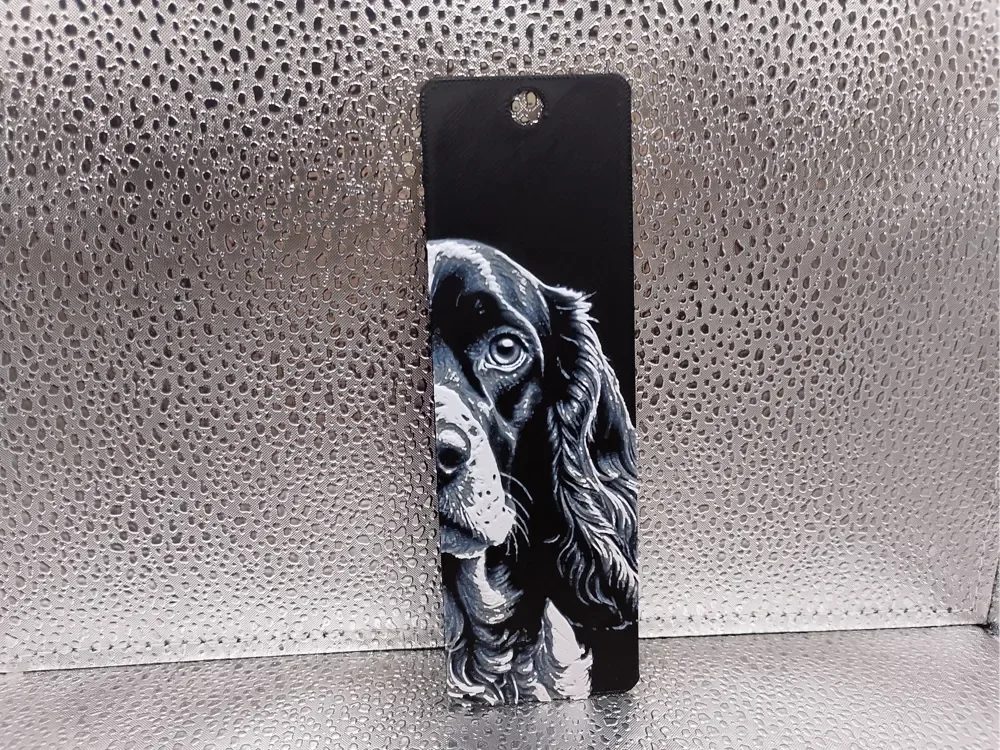 American Cocker Spaniel Bookmark – Hueforge by Borishotch Industries HueForge model: American Cocker Spaniel Bookmark – Hueforge by Borishotch Industries