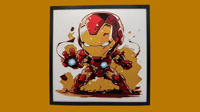 HueForge model: Iron Man - Chibi Edition - Hueforge by Canadian Gamer