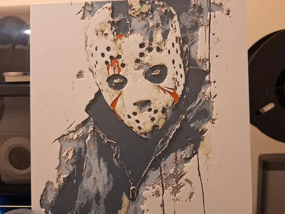 Jason Voorhees - friday the 13th movies by 3dGlow HueForge model: Jason Voorhees - friday the 13th movies by 3dGlow
