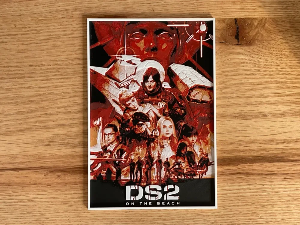Death Stranding 2 Hueforge Game Poster by NiiON HueForge model: Death Stranding 2 Hueforge Game Poster by NiiON