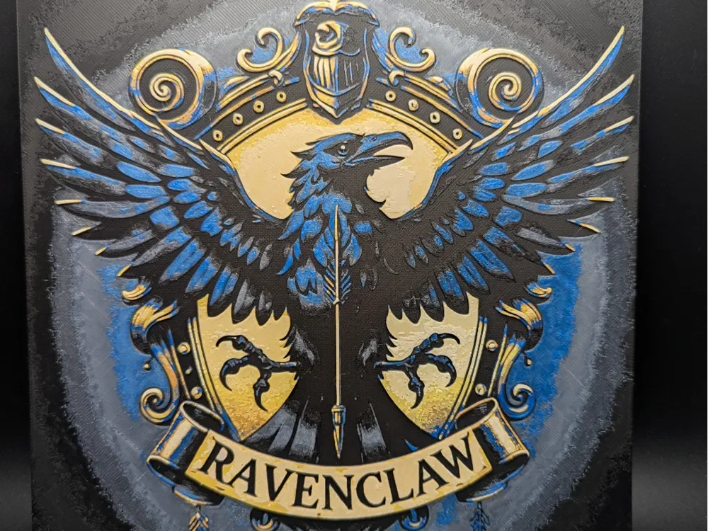 Ravenclaw Hueforge by the_bearded_jedi HueForge model: Ravenclaw Hueforge by the_bearded_jedi