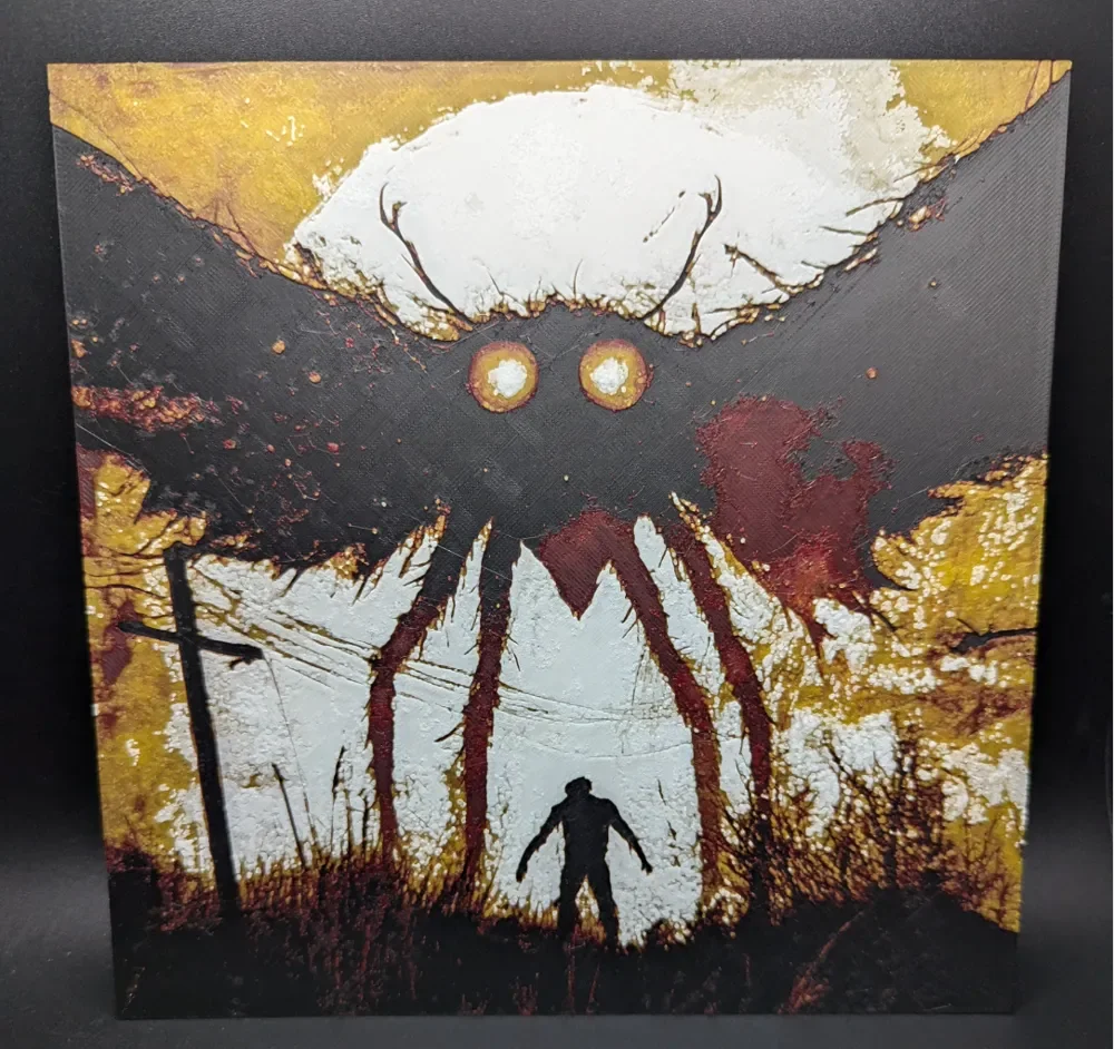 Mothman Hueforge by the_bearded_jedi HueForge model: Mothman Hueforge by the_bearded_jedi
