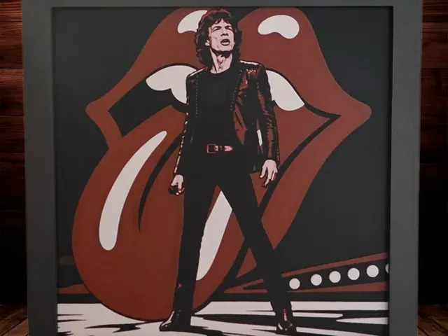 HueForge model: Mick Jagger - 40 Licks Tribute - Rolling Stoneshue by Side Quest Hues