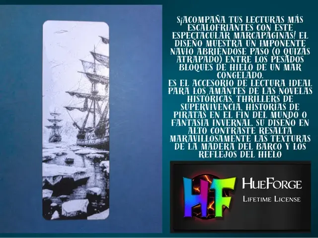 HueForge model: Bookmark Frozen Ship  v2 by FYTY112