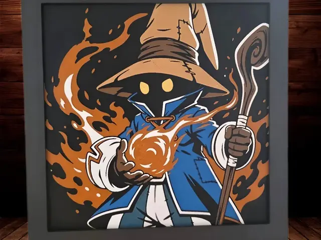 HueForge model: Vivi Ornitier - Final Fantasy 9 by Side Quest Hues