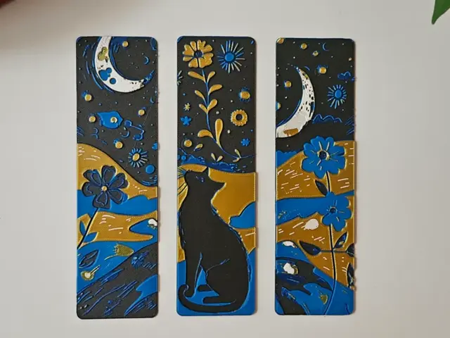 HueForge model: "Stargazer" - Bookmarks Set by C3D